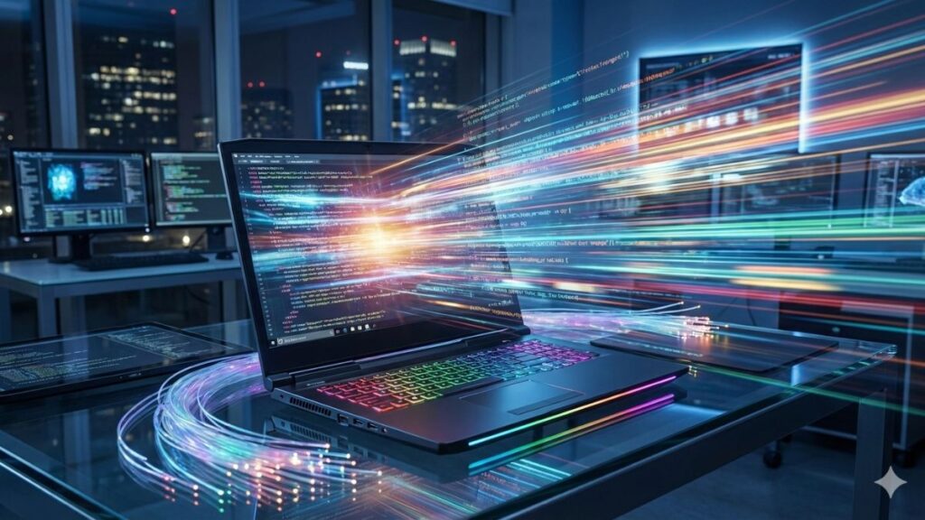 パソコンの表示速度が速いイメージ画像