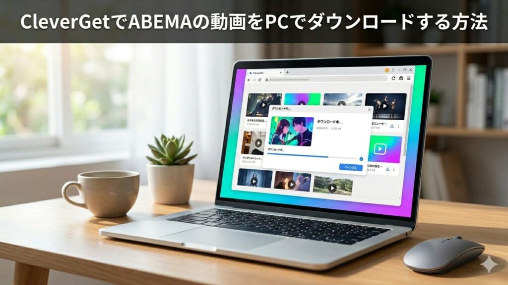 CleverGetでABEMAの動画をPCでダウンロードする方法の記事のアイキャッチ画像