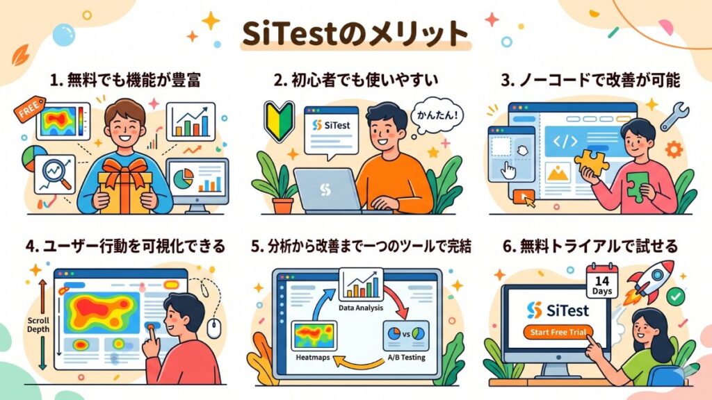 SiTestのメリットの図解