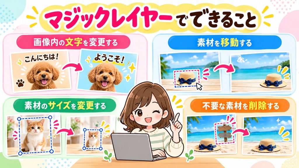マジックレイヤーでできることの図解